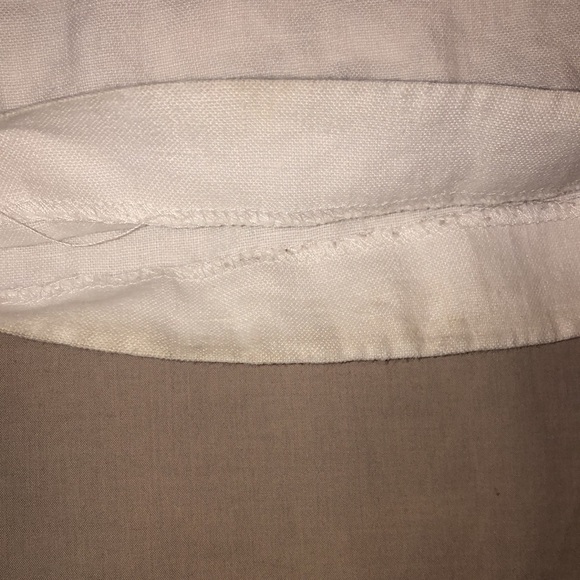 French connection wide leg white linen pants - 4 - Picture 4 of 7